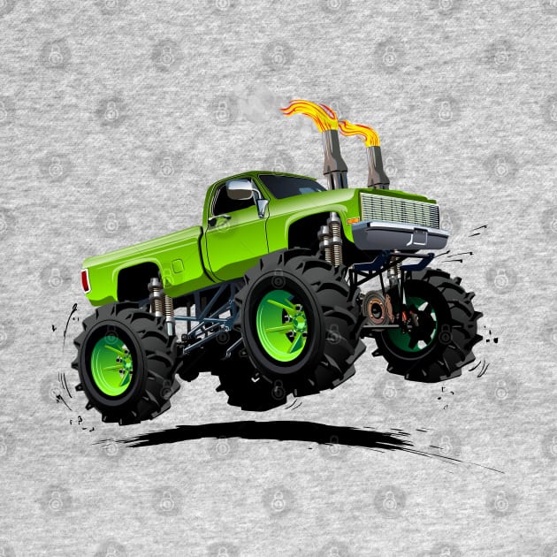 Cartoon monster truck by Mechanik